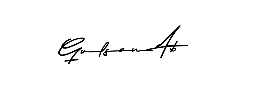 How to make Gulsan Ab signature? Asem Kandis PERSONAL USE is a professional autograph style. Create handwritten signature for Gulsan Ab name. Gulsan Ab signature style 9 images and pictures png