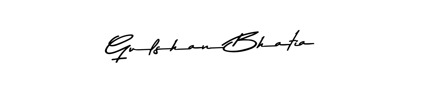 if you are searching for the best signature style for your name Gulshan Bhatia. so please give up your signature search. here we have designed multiple signature styles  using Asem Kandis PERSONAL USE. Gulshan Bhatia signature style 9 images and pictures png