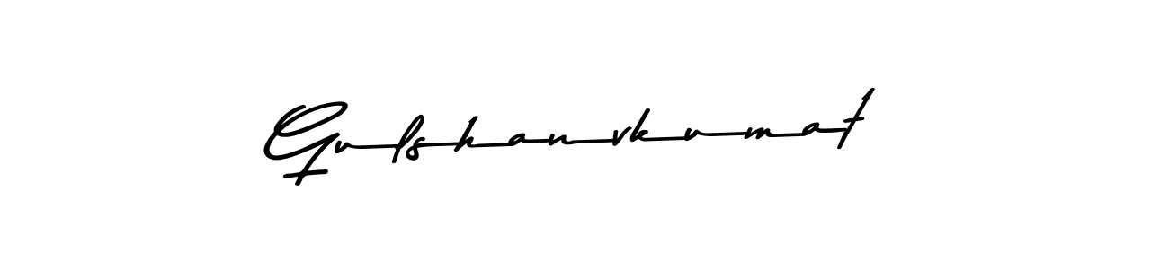 How to make Gulshanvkumat name signature. Use Asem Kandis PERSONAL USE style for creating short signs online. This is the latest handwritten sign. Gulshanvkumat signature style 9 images and pictures png