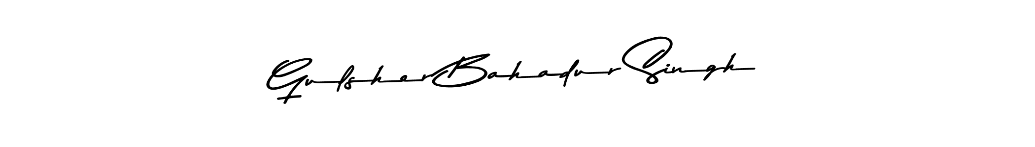 Also You can easily find your signature by using the search form. We will create Gulsher Bahadur Singh name handwritten signature images for you free of cost using Asem Kandis PERSONAL USE sign style. Gulsher Bahadur Singh signature style 9 images and pictures png