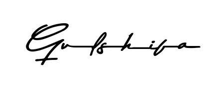 Achieve flawless digital penmanship with Gulshifa name in Asem Kandis PERSONAL USE font. The perfect tool for creating online signatures. Gulshifa signature style 9 images and pictures png