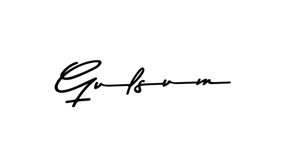 Design your own signature with our free online signature maker. With this signature software, you can create a handwritten (Asem Kandis PERSONAL USE) signature for name Gulsum. Gulsum signature style 9 images and pictures png