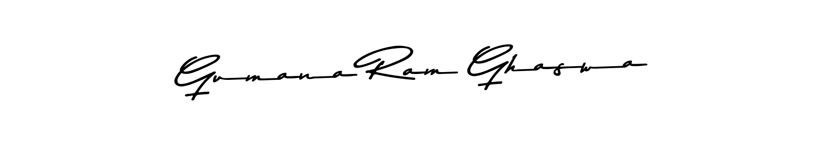 Here are the top 10 professional signature styles for the name Gumana Ram Ghaswa. These are the best autograph styles you can use for your name. Gumana Ram Ghaswa signature style 9 images and pictures png
