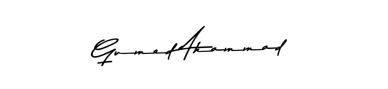 Gumed Ahammad stylish signature style. Best Handwritten Sign (Asem Kandis PERSONAL USE) for my name. Handwritten Signature Collection Ideas for my name Gumed Ahammad. Gumed Ahammad signature style 9 images and pictures png