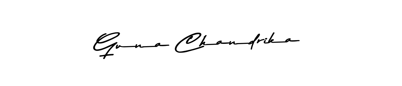 How to make Guna Chandrika signature? Asem Kandis PERSONAL USE is a professional autograph style. Create handwritten signature for Guna Chandrika name. Guna Chandrika signature style 9 images and pictures png