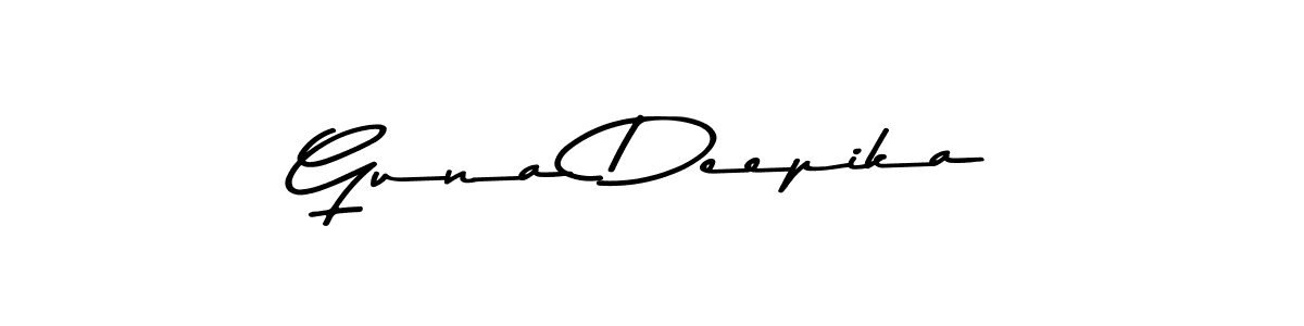 Design your own signature with our free online signature maker. With this signature software, you can create a handwritten (Asem Kandis PERSONAL USE) signature for name Guna Deepika. Guna Deepika signature style 9 images and pictures png