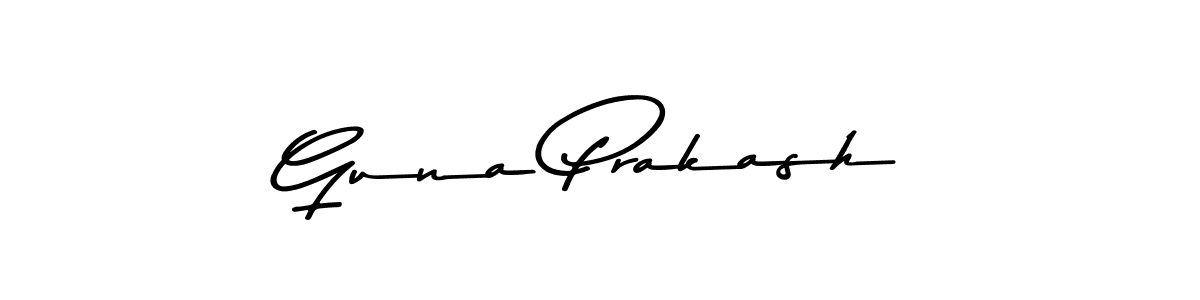 Create a beautiful signature design for name Guna Prakash. With this signature (Asem Kandis PERSONAL USE) fonts, you can make a handwritten signature for free. Guna Prakash signature style 9 images and pictures png