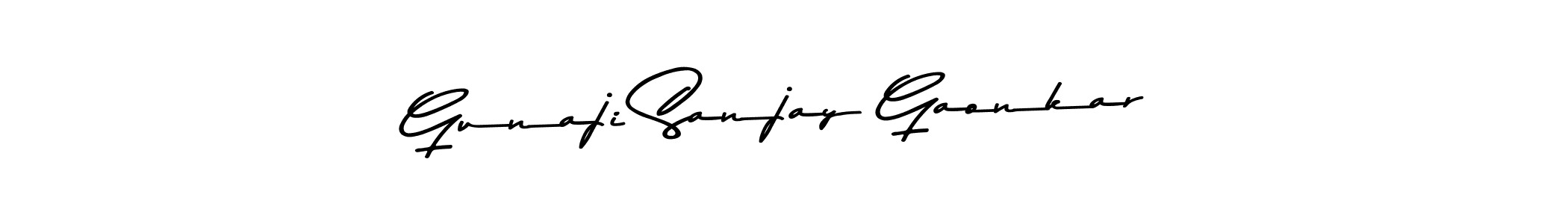 Here are the top 10 professional signature styles for the name Gunaji Sanjay Gaonkar. These are the best autograph styles you can use for your name. Gunaji Sanjay Gaonkar signature style 9 images and pictures png