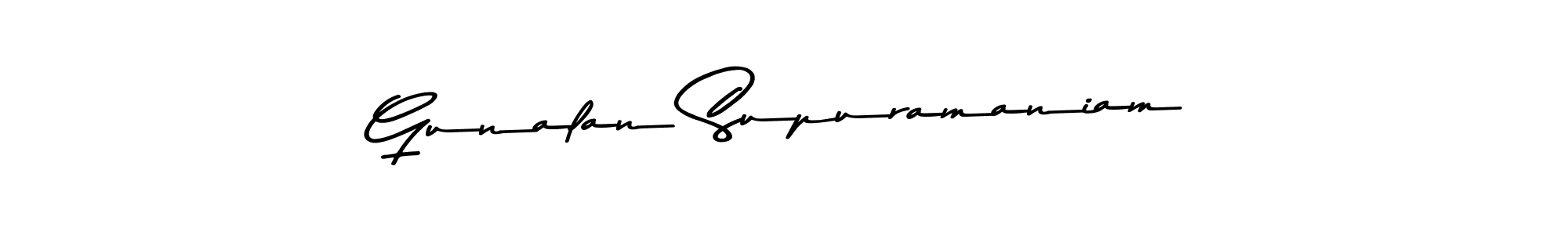 Also we have Gunalan Supuramaniam name is the best signature style. Create professional handwritten signature collection using Asem Kandis PERSONAL USE autograph style. Gunalan Supuramaniam signature style 9 images and pictures png