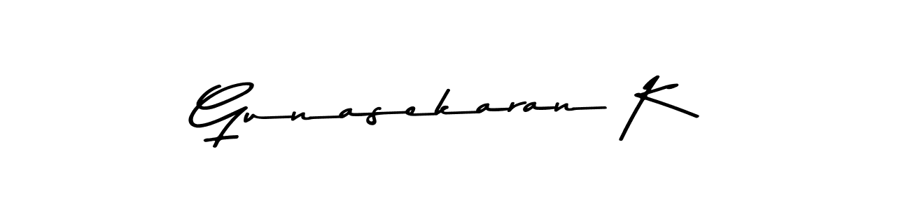How to make Gunasekaran K signature? Asem Kandis PERSONAL USE is a professional autograph style. Create handwritten signature for Gunasekaran K name. Gunasekaran K signature style 9 images and pictures png