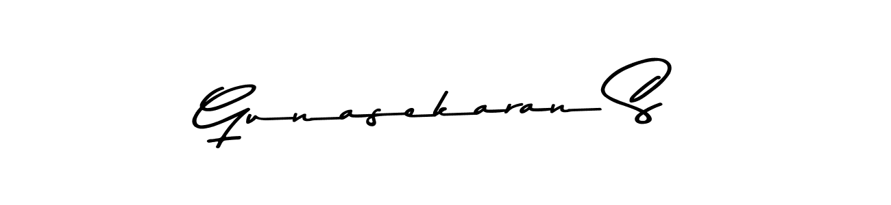 You should practise on your own different ways (Asem Kandis PERSONAL USE) to write your name (Gunasekaran S) in signature. don't let someone else do it for you. Gunasekaran S signature style 9 images and pictures png