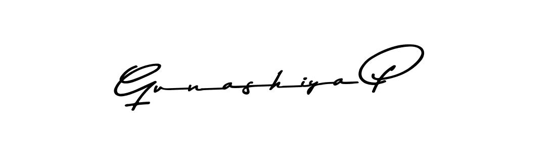 You can use this online signature creator to create a handwritten signature for the name Gunashiya P. This is the best online autograph maker. Gunashiya P signature style 9 images and pictures png