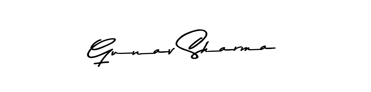 Make a beautiful signature design for name Gunav Sharma. Use this online signature maker to create a handwritten signature for free. Gunav Sharma signature style 9 images and pictures png