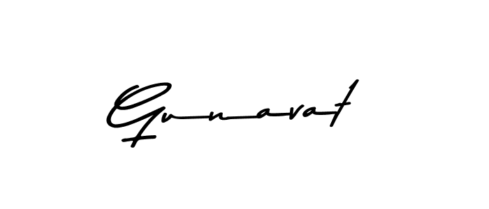 How to make Gunavat signature? Asem Kandis PERSONAL USE is a professional autograph style. Create handwritten signature for Gunavat name. Gunavat signature style 9 images and pictures png