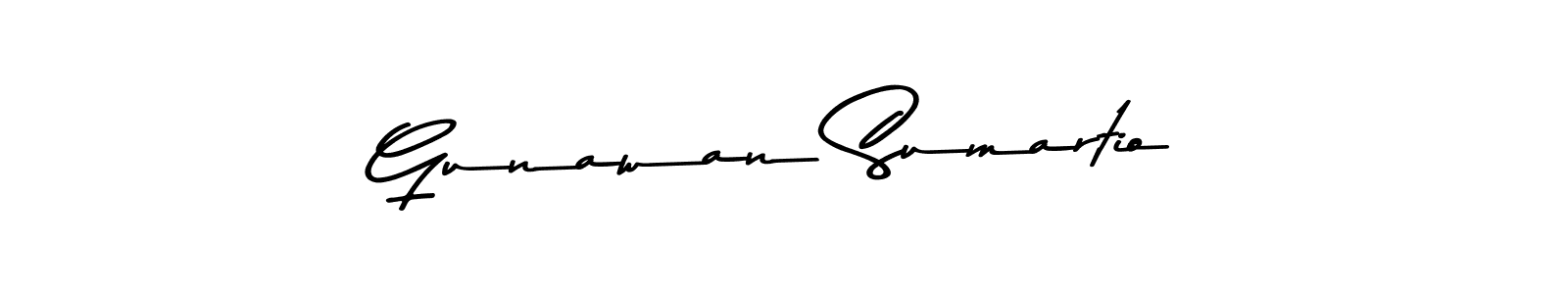 The best way (Asem Kandis PERSONAL USE) to make a short signature is to pick only two or three words in your name. The name Gunawan Sumartio include a total of six letters. For converting this name. Gunawan Sumartio signature style 9 images and pictures png