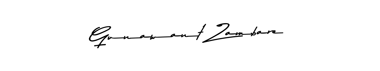 Also we have Gunawant Zambare name is the best signature style. Create professional handwritten signature collection using Asem Kandis PERSONAL USE autograph style. Gunawant Zambare signature style 9 images and pictures png