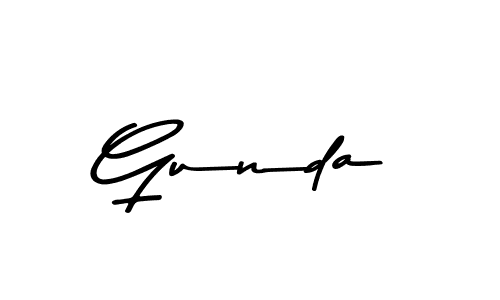 Make a beautiful signature design for name Gunda. With this signature (Asem Kandis PERSONAL USE) style, you can create a handwritten signature for free. Gunda signature style 9 images and pictures png