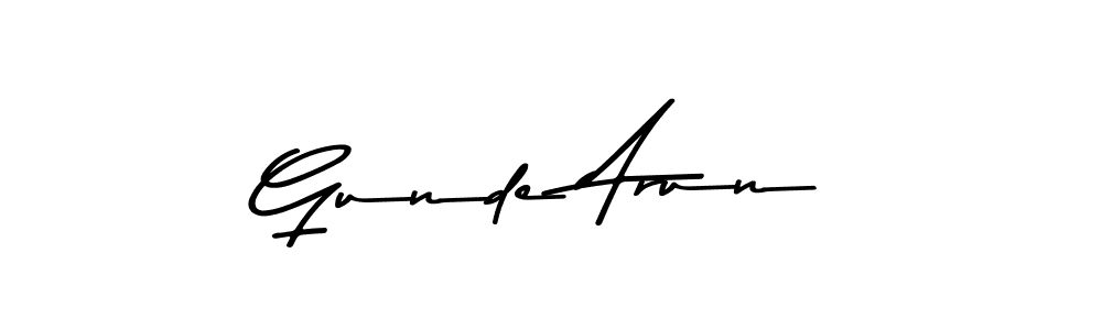 Check out images of Autograph of Gunde Arun name. Actor Gunde Arun Signature Style. Asem Kandis PERSONAL USE is a professional sign style online. Gunde Arun signature style 9 images and pictures png