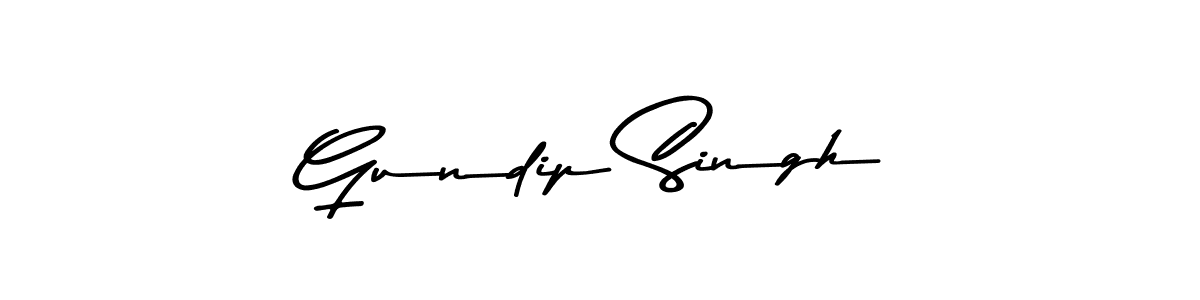Create a beautiful signature design for name Gundip Singh. With this signature (Asem Kandis PERSONAL USE) fonts, you can make a handwritten signature for free. Gundip Singh signature style 9 images and pictures png