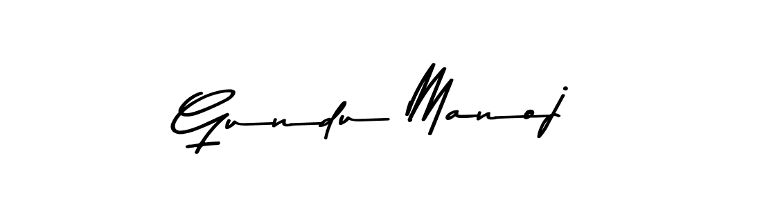 Gundu Manoj stylish signature style. Best Handwritten Sign (Asem Kandis PERSONAL USE) for my name. Handwritten Signature Collection Ideas for my name Gundu Manoj. Gundu Manoj signature style 9 images and pictures png