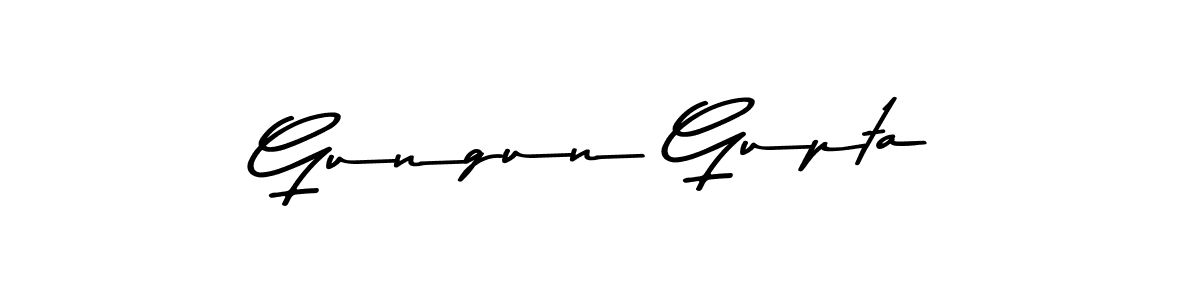 Make a beautiful signature design for name Gungun Gupta. With this signature (Asem Kandis PERSONAL USE) style, you can create a handwritten signature for free. Gungun Gupta signature style 9 images and pictures png
