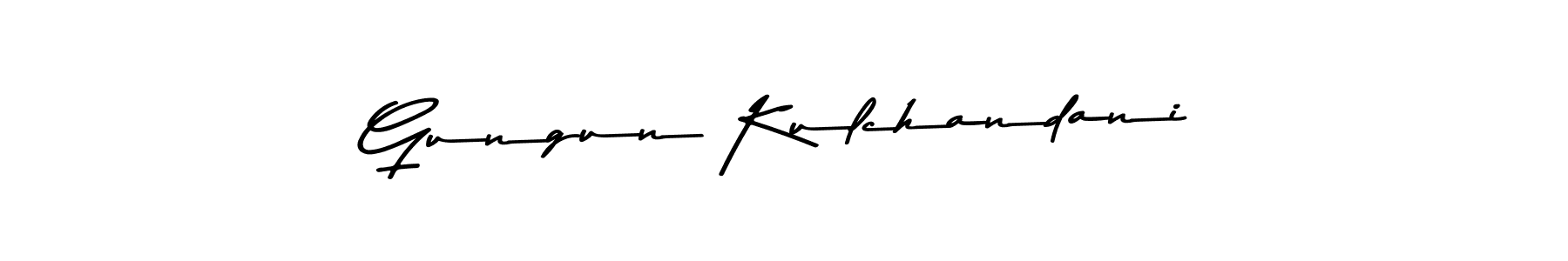 Design your own signature with our free online signature maker. With this signature software, you can create a handwritten (Asem Kandis PERSONAL USE) signature for name Gungun Kulchandani. Gungun Kulchandani signature style 9 images and pictures png