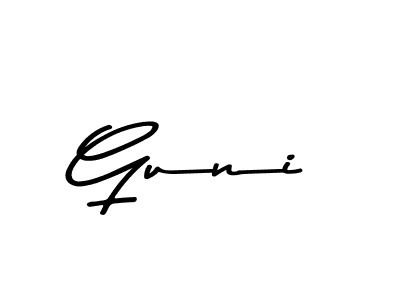 This is the best signature style for the Guni name. Also you like these signature font (Asem Kandis PERSONAL USE). Mix name signature. Guni signature style 9 images and pictures png