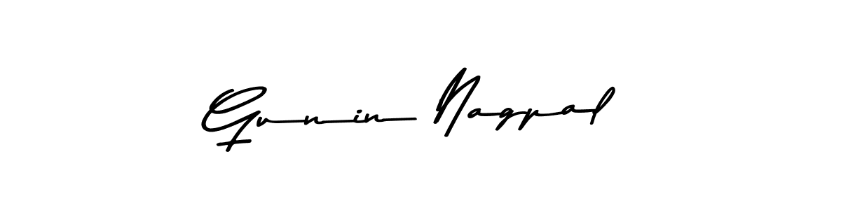 Also You can easily find your signature by using the search form. We will create Gunin Nagpal name handwritten signature images for you free of cost using Asem Kandis PERSONAL USE sign style. Gunin Nagpal signature style 9 images and pictures png