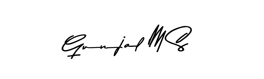 Here are the top 10 professional signature styles for the name Gunjal M S. These are the best autograph styles you can use for your name. Gunjal M S signature style 9 images and pictures png