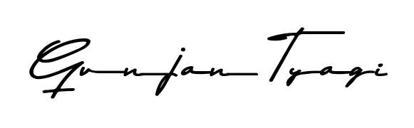 Elevate your brand with a stunning Gunjan Tyagi eSignature. The Asem Kandis PERSONAL USE style provides a balanced, flowing aesthetic for everyday signing. Gunjan Tyagi signature style 9 images and pictures png