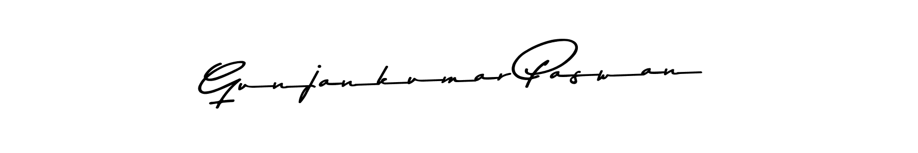 You should practise on your own different ways (Asem Kandis PERSONAL USE) to write your name (Gunjankumar Paswan) in signature. don't let someone else do it for you. Gunjankumar Paswan signature style 9 images and pictures png