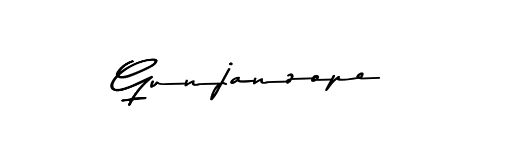 Gunjanzope stylish signature style. Best Handwritten Sign (Asem Kandis PERSONAL USE) for my name. Handwritten Signature Collection Ideas for my name Gunjanzope. Gunjanzope signature style 9 images and pictures png