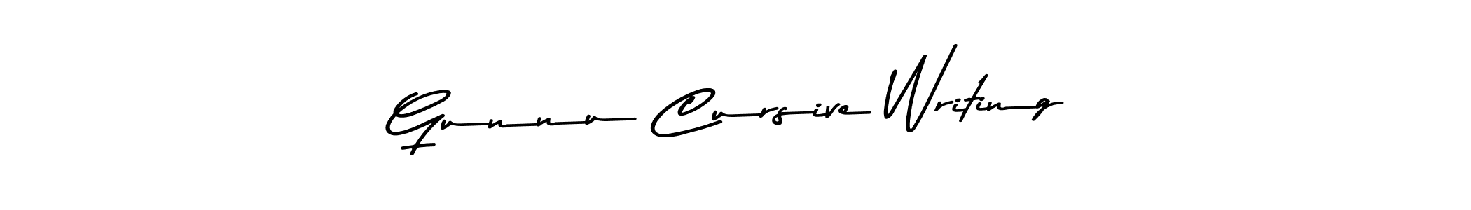 How to make Gunnu Cursive Writing signature? Asem Kandis PERSONAL USE is a professional autograph style. Create handwritten signature for Gunnu Cursive Writing name. Gunnu Cursive Writing signature style 9 images and pictures png