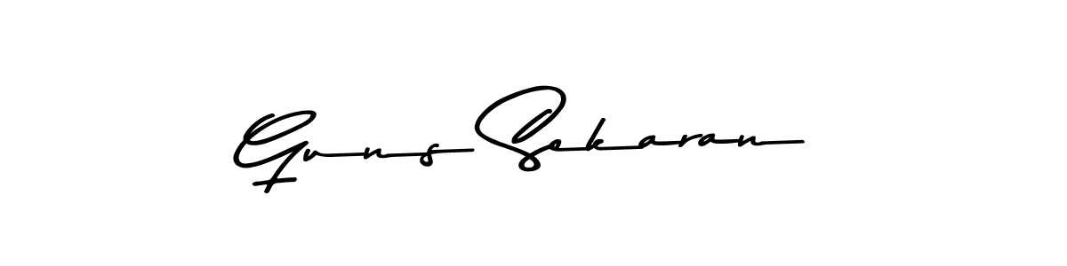 How to make Guns Sekaran signature? Asem Kandis PERSONAL USE is a professional autograph style. Create handwritten signature for Guns Sekaran name. Guns Sekaran signature style 9 images and pictures png