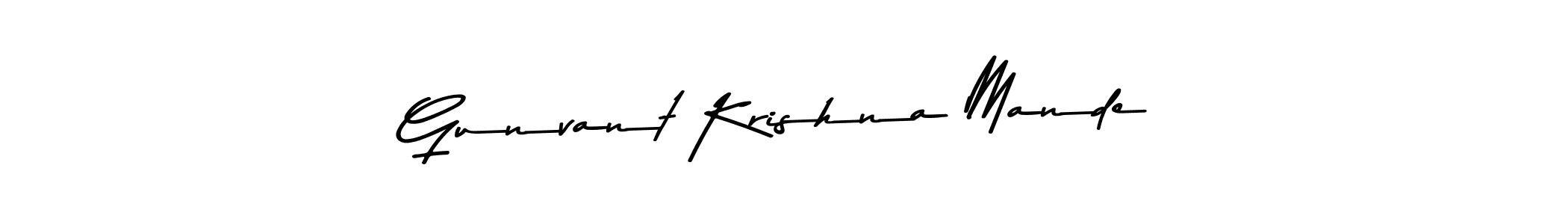 This is the best signature style for the Gunvant Krishna Mande name. Also you like these signature font (Asem Kandis PERSONAL USE). Mix name signature. Gunvant Krishna Mande signature style 9 images and pictures png