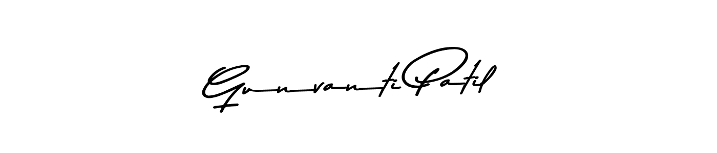 Also we have Gunvanti Patil name is the best signature style. Create professional handwritten signature collection using Asem Kandis PERSONAL USE autograph style. Gunvanti Patil signature style 9 images and pictures png