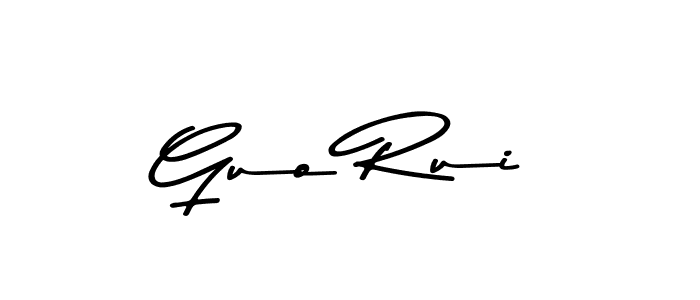 Make a beautiful signature design for name Guo Rui. Use this online signature maker to create a handwritten signature for free. Guo Rui signature style 9 images and pictures png