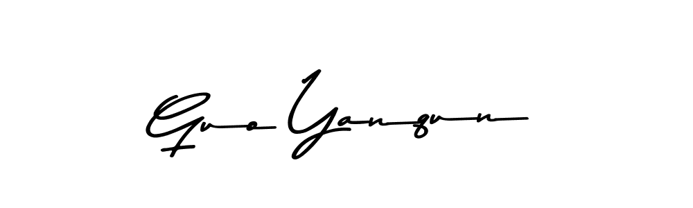 Also You can easily find your signature by using the search form. We will create Guo Yanqun name handwritten signature images for you free of cost using Asem Kandis PERSONAL USE sign style. Guo Yanqun signature style 9 images and pictures png
