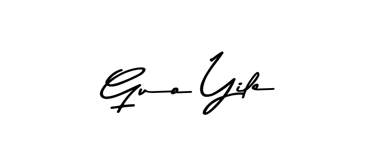 Also You can easily find your signature by using the search form. We will create Guo Yile name handwritten signature images for you free of cost using Asem Kandis PERSONAL USE sign style. Guo Yile signature style 9 images and pictures png