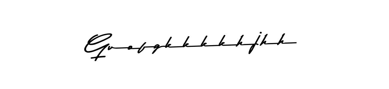 Make a beautiful signature design for name Guofgkkkkhjhh. With this signature (Asem Kandis PERSONAL USE) style, you can create a handwritten signature for free. Guofgkkkkhjhh signature style 9 images and pictures png