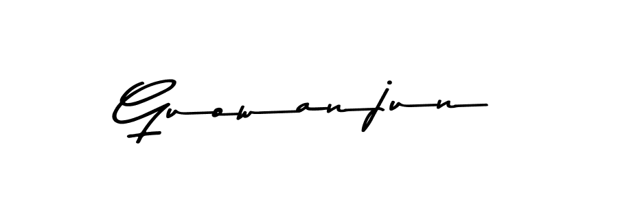 The best way (Asem Kandis PERSONAL USE) to make a short signature is to pick only two or three words in your name. The name Guowanjun include a total of six letters. For converting this name. Guowanjun signature style 9 images and pictures png