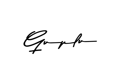 Create a beautiful signature design for name Guplu. With this signature (Asem Kandis PERSONAL USE) fonts, you can make a handwritten signature for free. Guplu signature style 9 images and pictures png