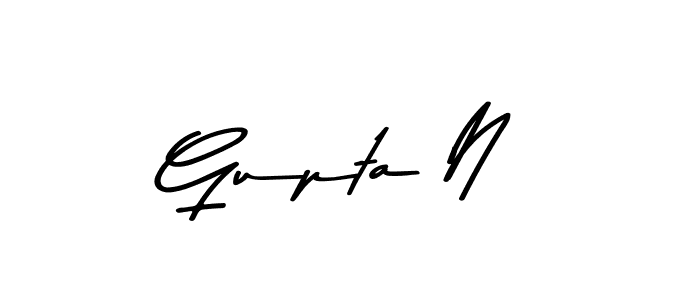 if you are searching for the best signature style for your name Gupta N. so please give up your signature search. here we have designed multiple signature styles  using Asem Kandis PERSONAL USE. Gupta N signature style 9 images and pictures png