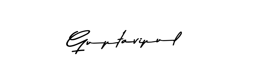 Make a beautiful signature design for name Guptavipul. With this signature (Asem Kandis PERSONAL USE) style, you can create a handwritten signature for free. Guptavipul signature style 9 images and pictures png