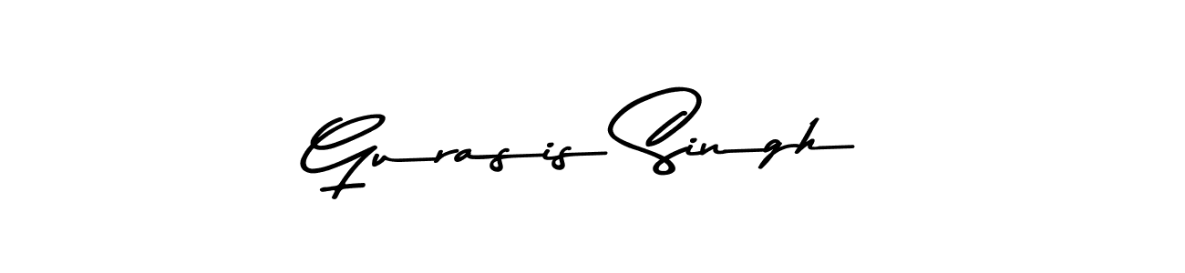 Design your own signature with our free online signature maker. With this signature software, you can create a handwritten (Asem Kandis PERSONAL USE) signature for name Gurasis Singh. Gurasis Singh signature style 9 images and pictures png