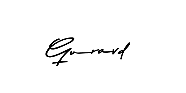 Create a beautiful signature design for name Guravd. With this signature (Asem Kandis PERSONAL USE) fonts, you can make a handwritten signature for free. Guravd signature style 9 images and pictures png