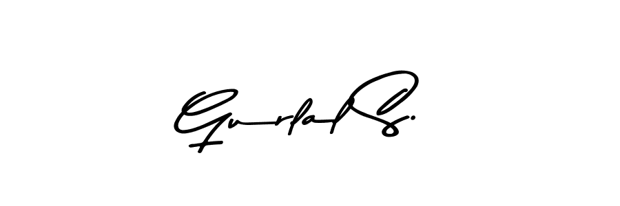 This is the best signature style for the Gurlal S. name. Also you like these signature font (Asem Kandis PERSONAL USE). Mix name signature. Gurlal S. signature style 9 images and pictures png