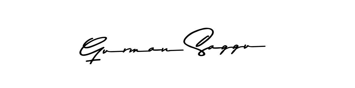 Use a signature maker to create a handwritten signature online. With this signature software, you can design (Asem Kandis PERSONAL USE) your own signature for name Gurman Saggu. Gurman Saggu signature style 9 images and pictures png