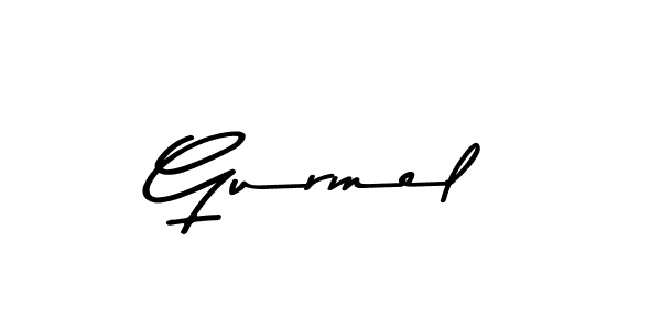 Make a beautiful signature design for name Gurmel. With this signature (Asem Kandis PERSONAL USE) style, you can create a handwritten signature for free. Gurmel signature style 9 images and pictures png