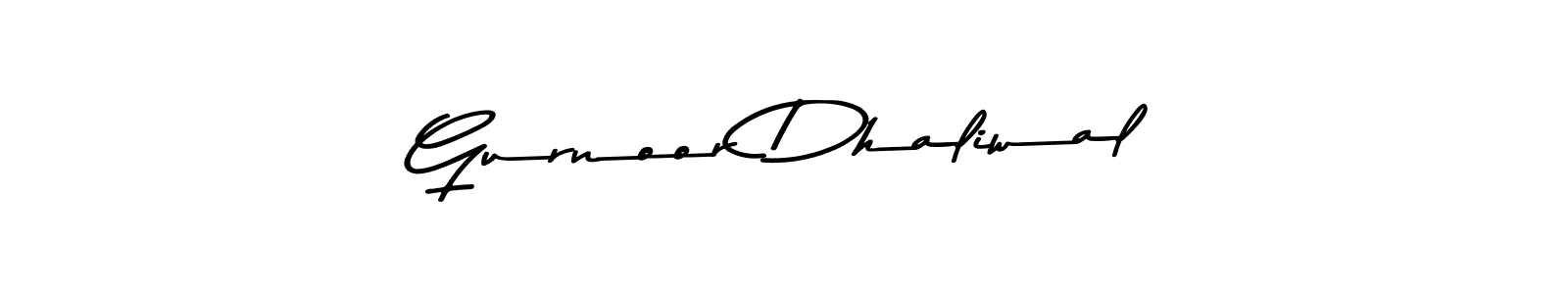 Create a beautiful signature design for name Gurnoor Dhaliwal. With this signature (Asem Kandis PERSONAL USE) fonts, you can make a handwritten signature for free. Gurnoor Dhaliwal signature style 9 images and pictures png